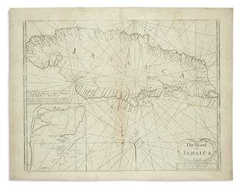 MOUNT, WILLIAM and JOHN; and PAGE, THOMAS. Group of 8 engraved maps relating to the Caribbean Islands.